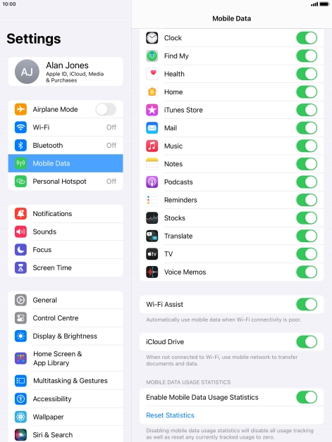 Press the indicator next to Press the indicator next to