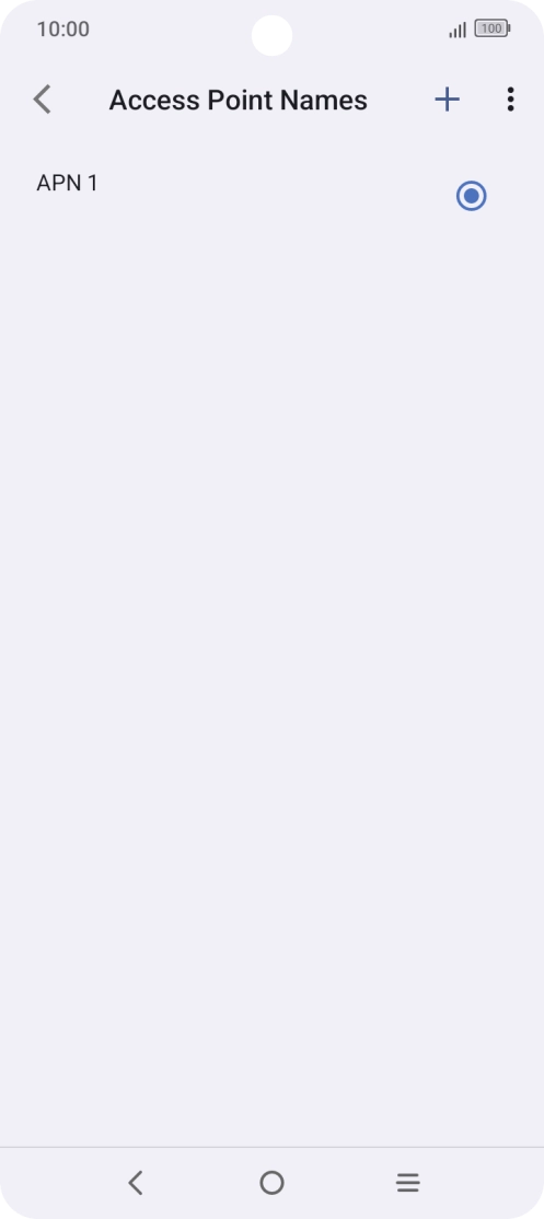Press the new data connection icon. Press the new data connection icon.