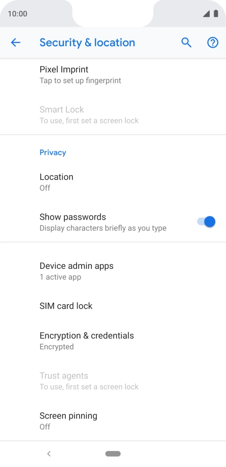 Press SIM card lock. Press SIM card lock.