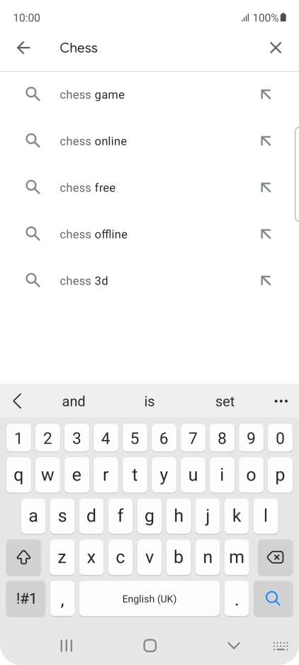 Key in the name or subject of the required app and press the search icon. Key in the name or subject of the required app and press the search icon.