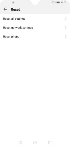 Press Reset phone. Press Reset phone.