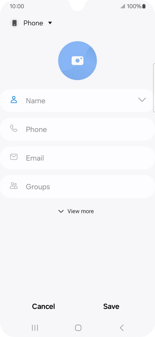 Press the address book drop down list. Press the address book drop down list.