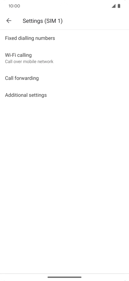 Press Call forwarding. Press Call forwarding.