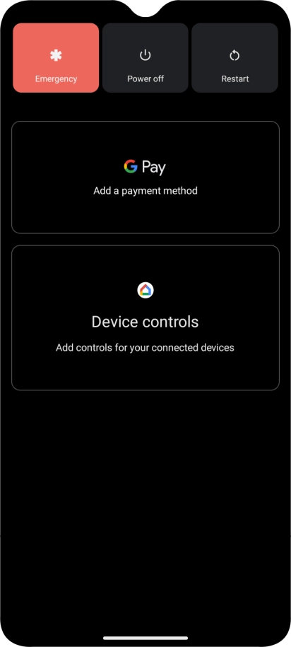 Press Power off. Press Power off.