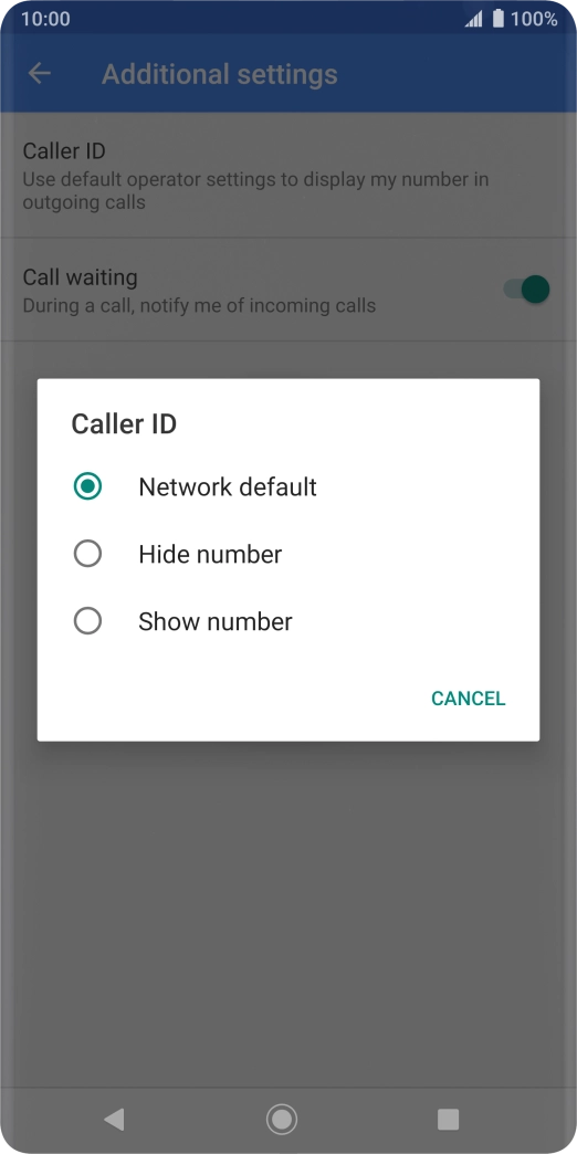 Press Show number to turn on caller identification. Press Show number to turn on caller identification.