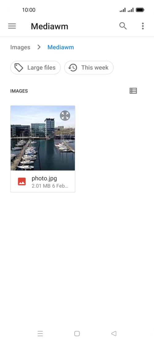Press the required file. Press the required file.