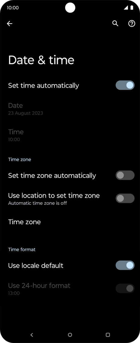 Press the indicator next to Press the indicator next to