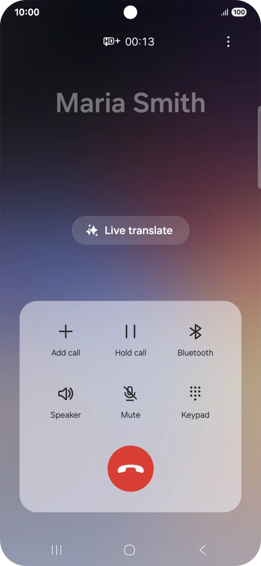 Press Live translate. Press Live translate.