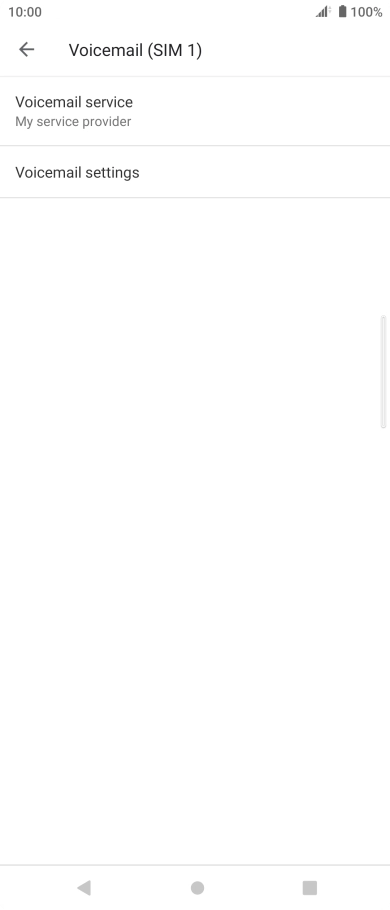 Press Voicemail settings. Press Voicemail settings.