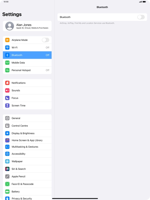 Press the indicator next to Press the indicator next to