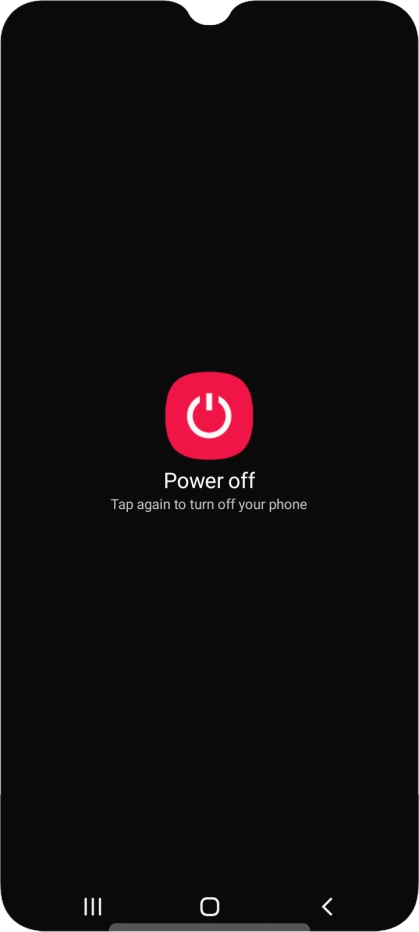 Press Power off. Press Power off.