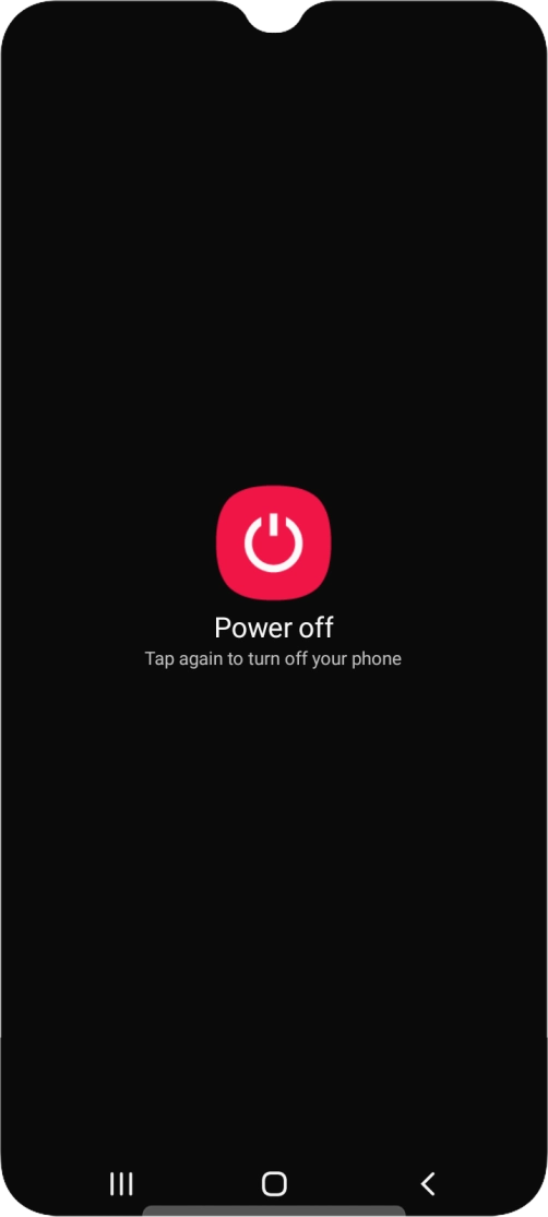 Press Power off. Press Power off.