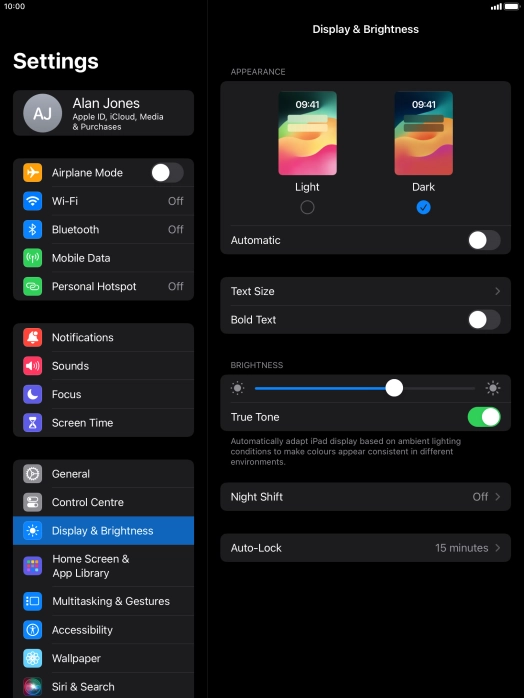 Press the indicator next to Press the indicator next to