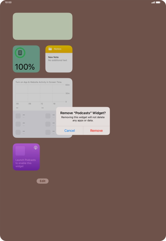Press Remove. Press Remove.