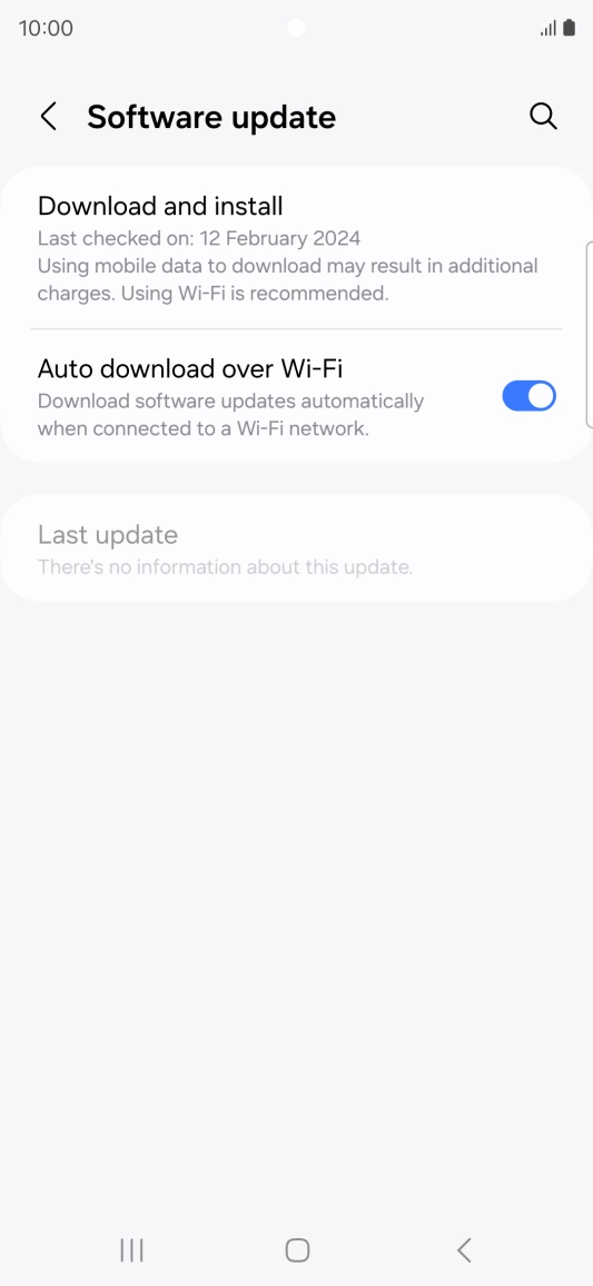 Press Download and install. If a new software version is available, it's displayed. Follow the instructions on the screen to update the phone software. Press Download and install. If a new software version is available, it's displayed. Follow the instructions on the screen to update the phone software.