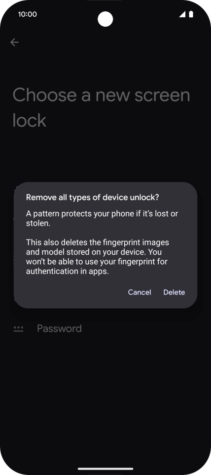 Press Delete. Press Delete.