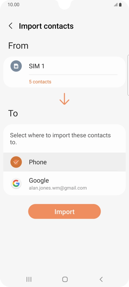 Press Import. Press Import.