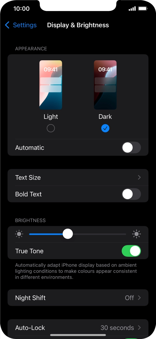Press the indicator next to Press the indicator next to