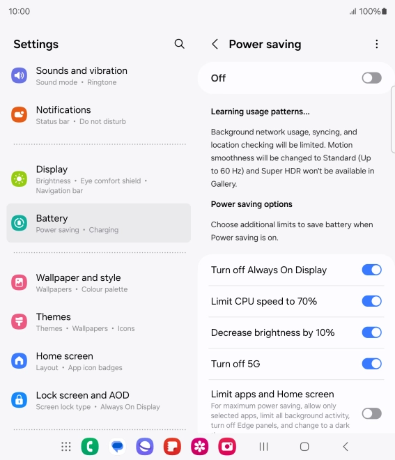 Press the indicators next to the required settings. Press the indicators next to the required settings.