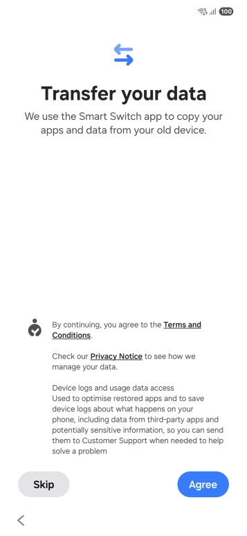 Press Agree. Press Agree.