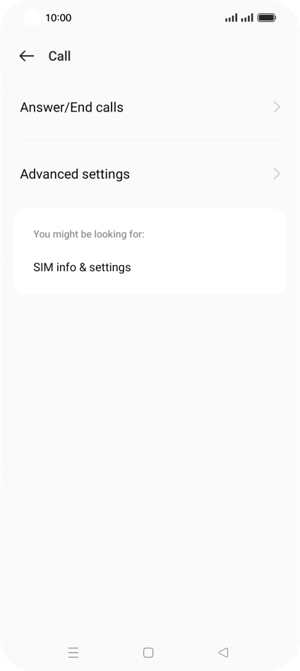Press Advanced settings. Press Advanced settings.