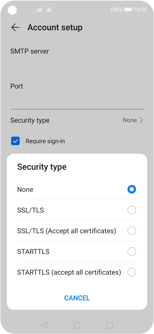 Press None to turn off the function. Press None to turn off the function.