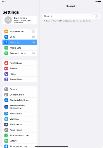 Press the indicator next to Press the indicator next to