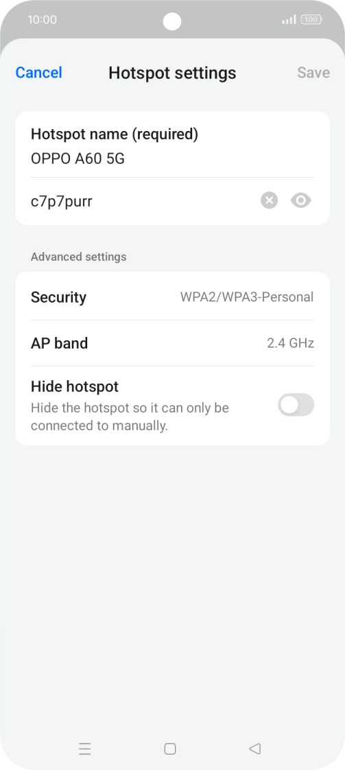 Press the field below Press the field below