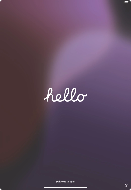 Slide your finger upwards starting from the bottom of the screen. Slide your finger upwards starting from the bottom of the screen.