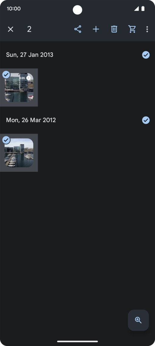 Press the share icon. Press the share icon.