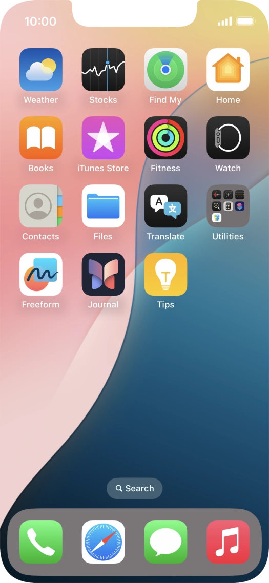 Press and hold anywhere on the home screen. Press and hold anywhere on the home screen.