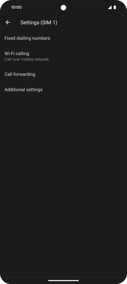 Press Fixed dialling numbers. Press Fixed dialling numbers.