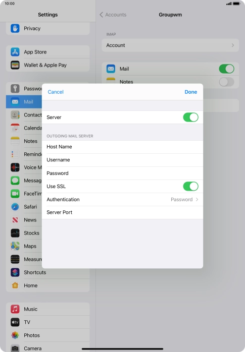 Press the indicator next to Press the indicator next to