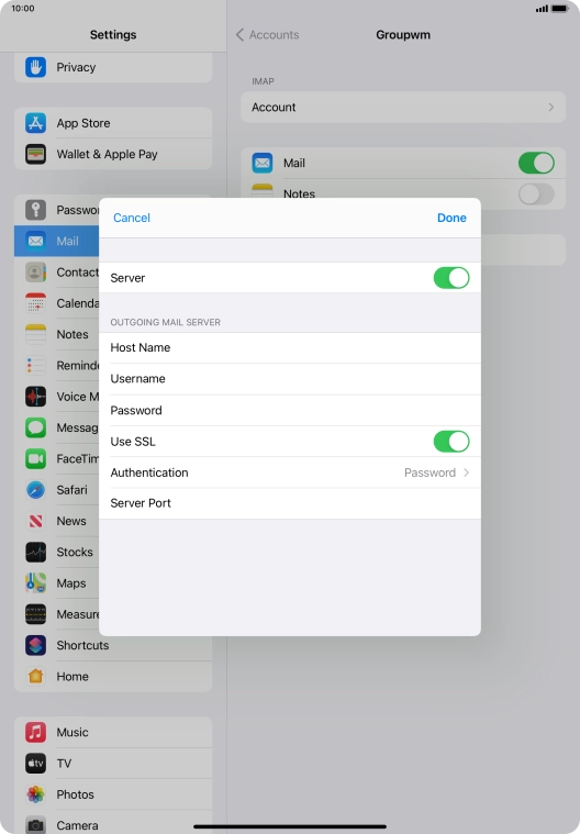 Press the indicator next to Press the indicator next to