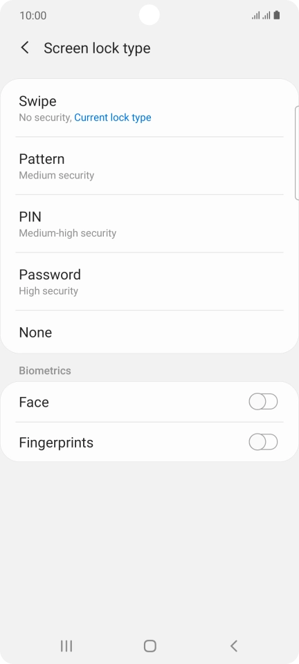 Press Fingerprints. Press Fingerprints.