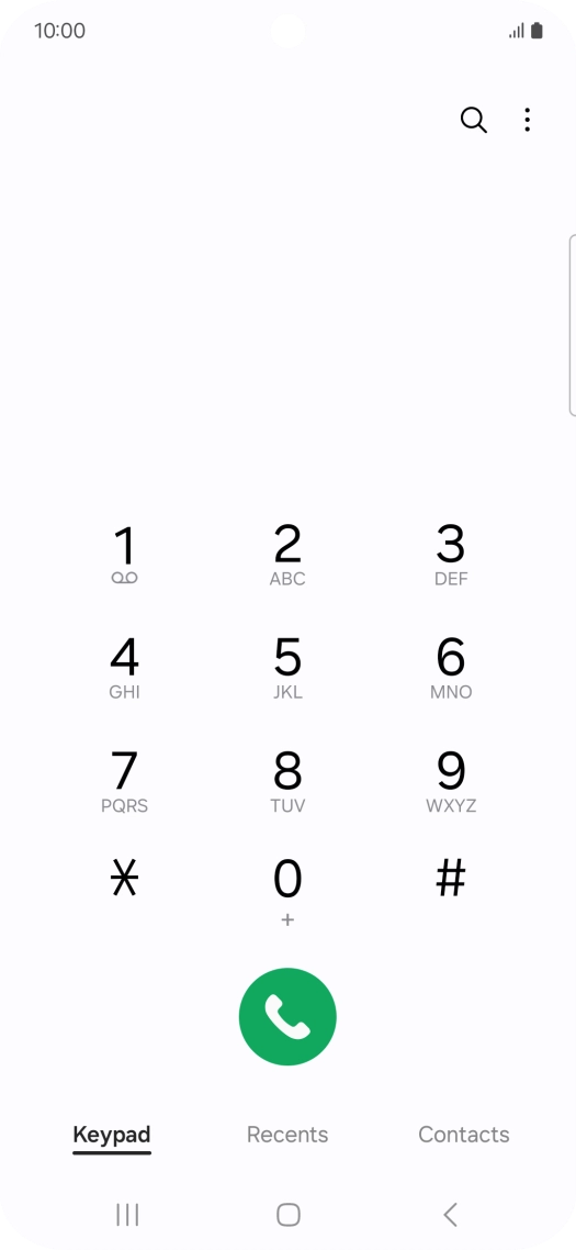Press the menu icon. Press the menu icon.