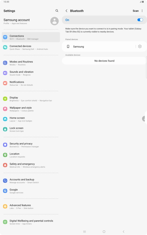 Press the Home key to return to the home screen. Press the Home key to return to the home screen.