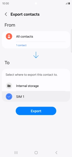 Press Export. Press Export.