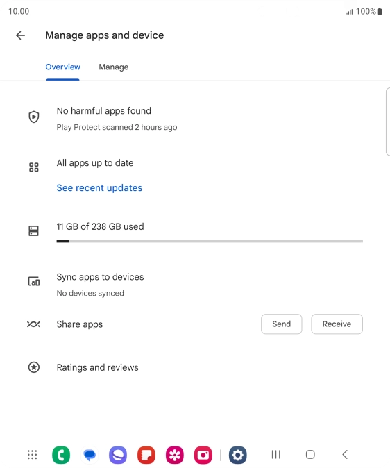 Press Manage. Press Manage.