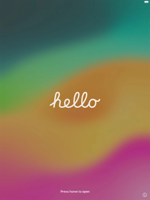 Press the Home key. Press the Home key.