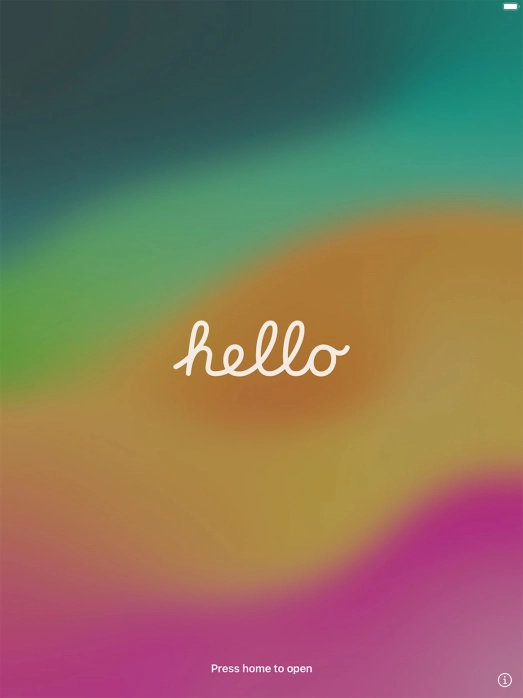 Press the Home key. Press the Home key.