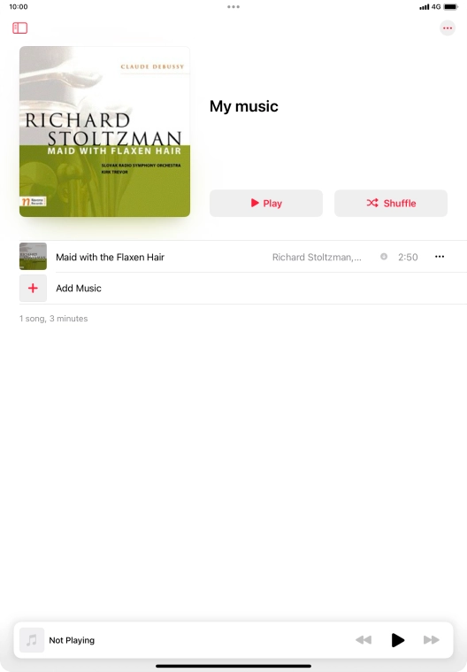Go to the required category or playlist and press the required audio file. Go to the required category or playlist and press the required audio file.