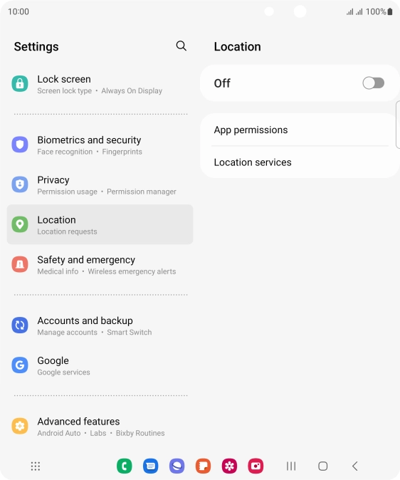 Press the indicator to turn the function on or off. Press the indicator to turn the function on or off.