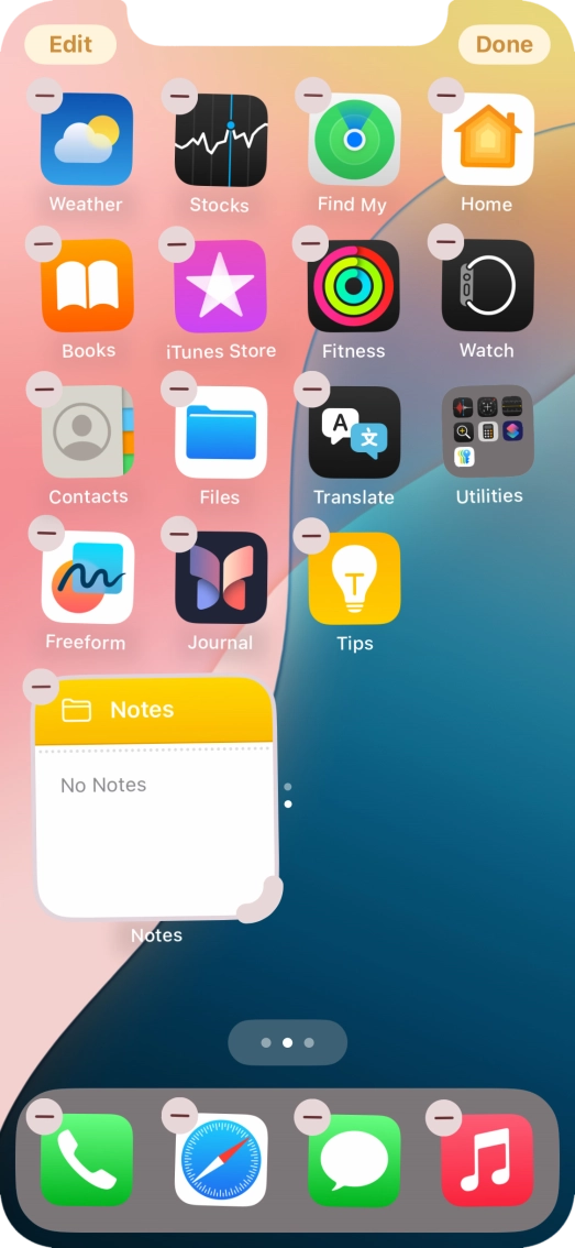 Press Done. Press Done.