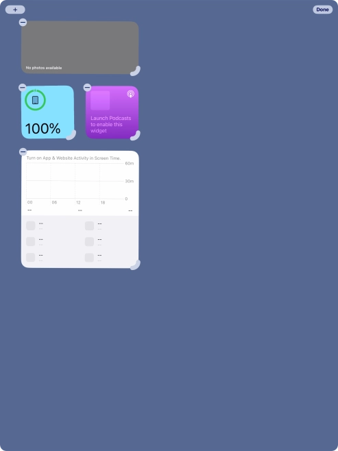 Press the add icon. Press the add icon.
