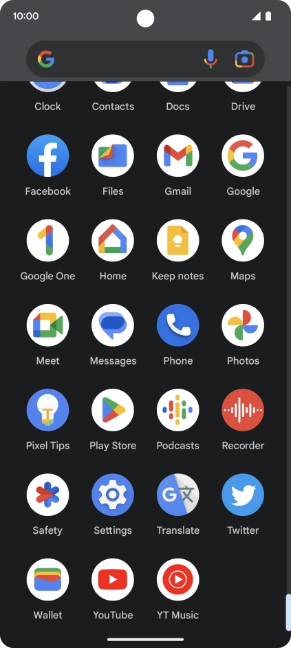 Press Photos and go to the required folder. Press Photos and go to the required folder.