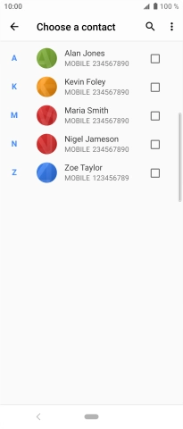 Press the menu icon. Press the menu icon.