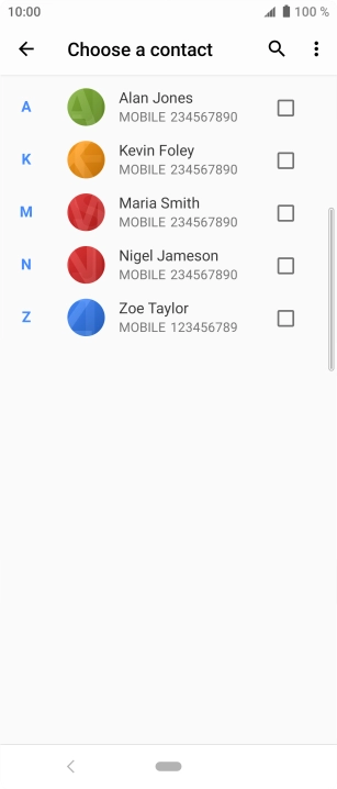 Press the menu icon. Press the menu icon.