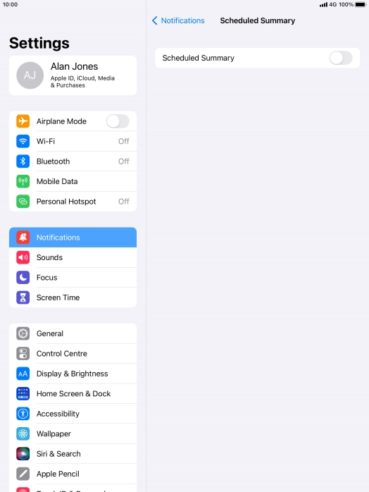 Press the indicator next to Press the indicator next to