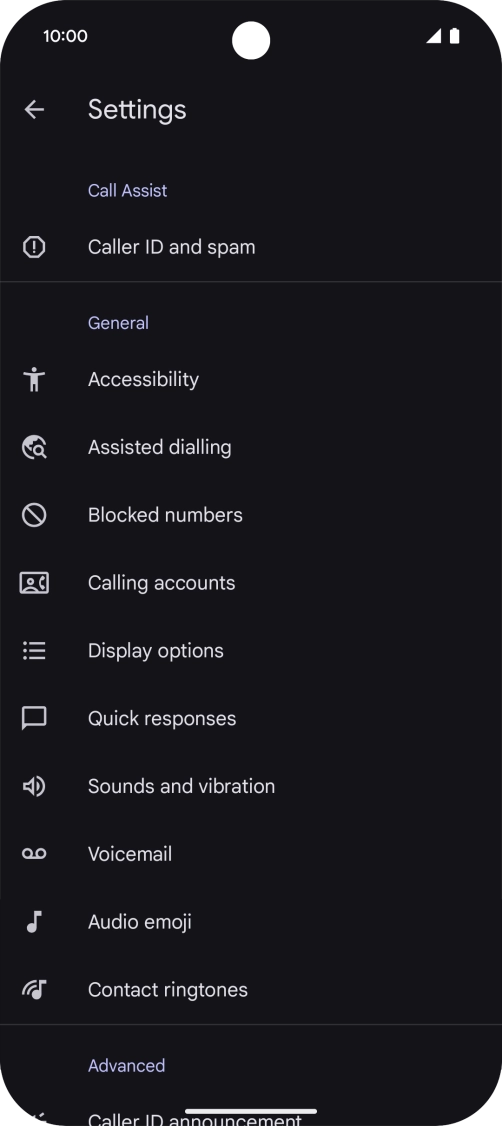 Press Calling accounts. Press Calling accounts.